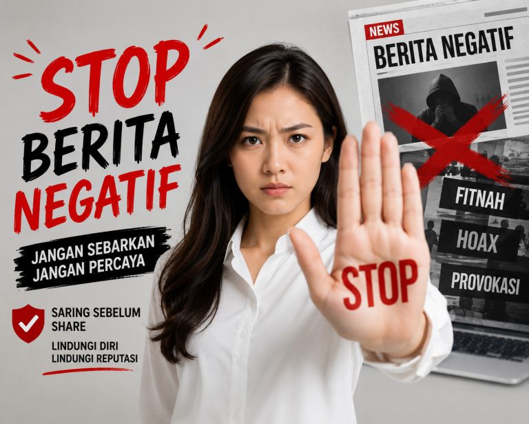 Stop menyebarkan berita negatif di internet